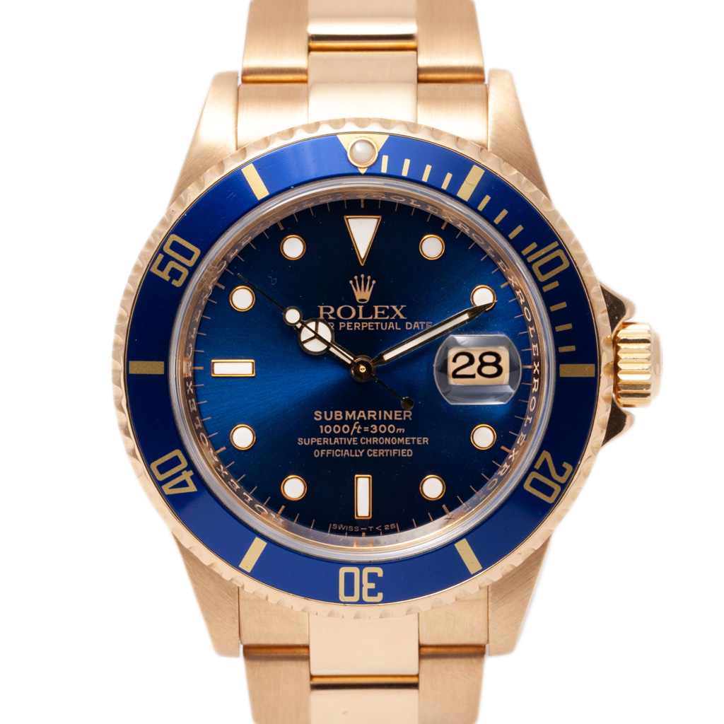 ROLEX SUBMARINER 16618LB SKU 39068 BQ Watches