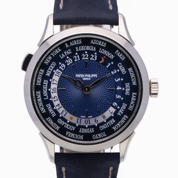 <strong>PRE-OWNED PATEK PHILIPPE WORLD TIME REF. 5230P-001 </strong><br/><br/>SHOP ONLINE OR VISIT OUR SHOWROOM IN LONDON, UK<br/>