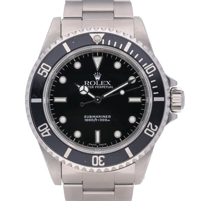 Rolex Submariner 14060 With Oyster Bracelet and Black Dial