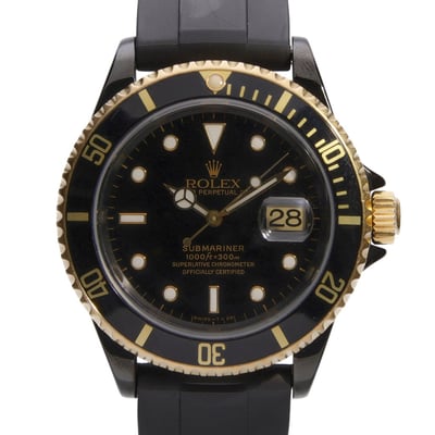 Rolex Submariner 16613 With Strap and Black Dial