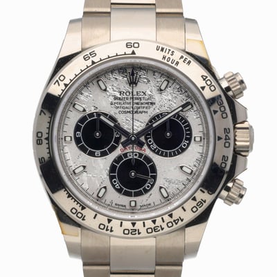 Rolex Daytona 116509 With Oyster Bracelet and Meteorite Dial