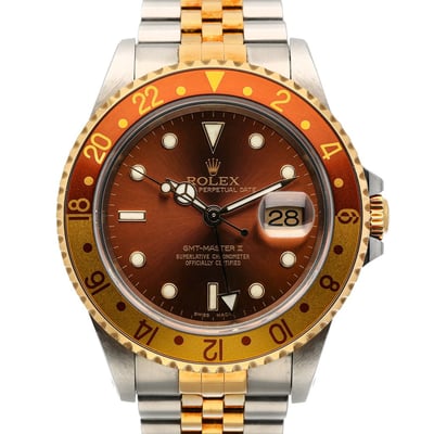 Rolex GMT-Master II 16713 With Jubilee Bracelet and Brown Dial 