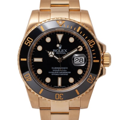 Rolex Submariner 116618LN With Oyster Bracelet and Black Dial