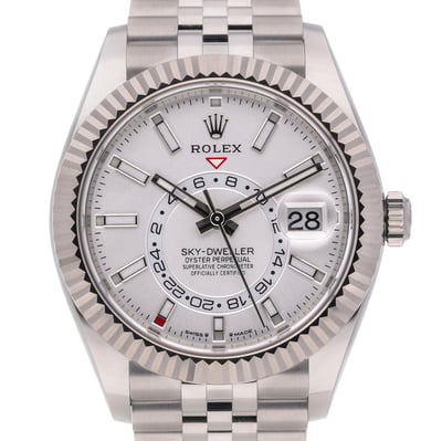 Rolex Sky-Dweller 336934 With Jubilee Bracelet and White Dial