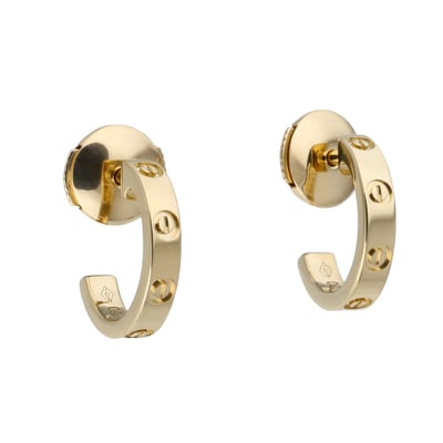 CARTIER LOVE HOOP EARRINGS