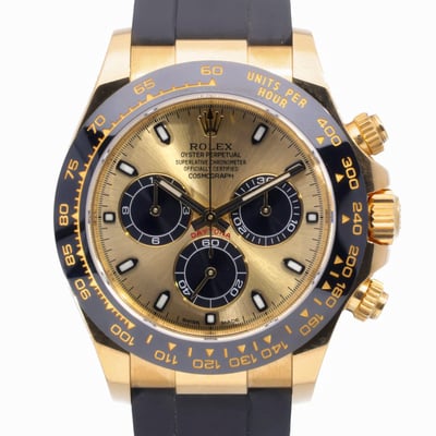 Rolex Daytona 116518LN With Strap and Champagne Dial