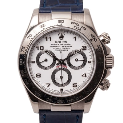 Rolex Daytona 116519 With Strap and White Dial