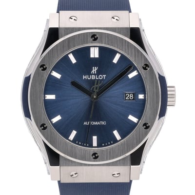 HUBLOT CLASSIC FUSION BLUE TITANIUM