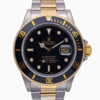 Rolex Submariner 16803 With Oyster Bracelet and Black Dial