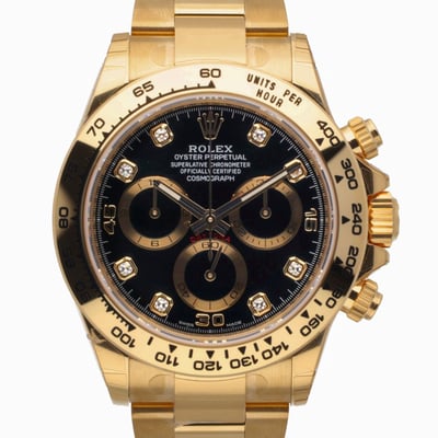 Rolex Daytona 116508 With Oyster Bracelet and Black Diamond Dial