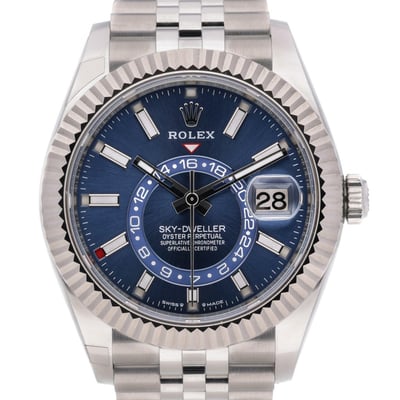 Rolex Sky-Dweller 336934 With Jubilee Bracelet and Blue Dial