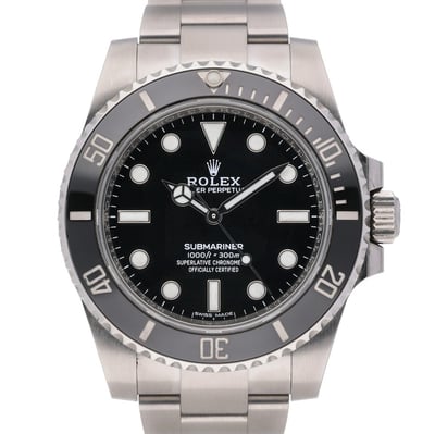 Rolex Submariner 114060 With Oyster Bracelet and Black Dial