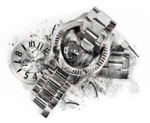 Image of Broken Watch - stock