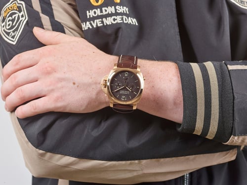 Man Wearing a Panerai Luminor