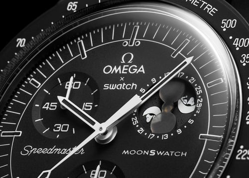 Omega Sppedmaster MoonSwatch "Mission to the Moonphase - new moon"