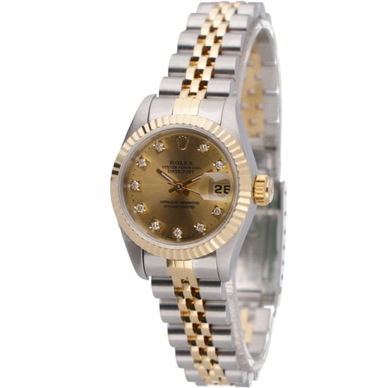 〇純正 ROLEX 2駒 69173 DATEJUST YG×SS FZ8608 レディ デイトジャスト ROLEX ロレックス DATE JUST 69173