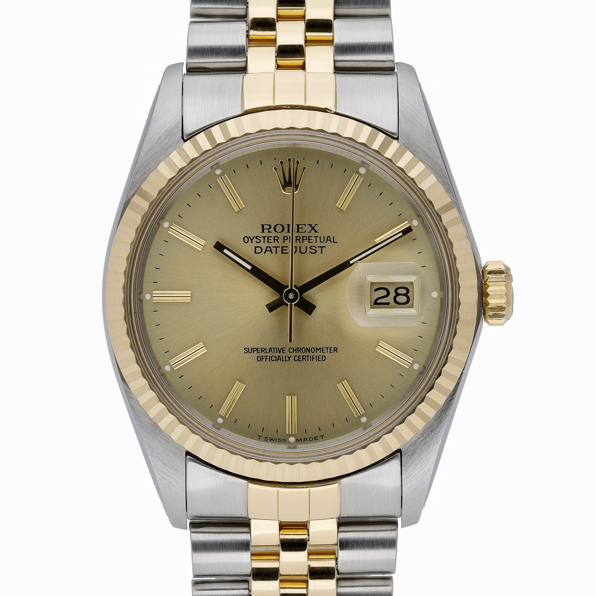 Rolex Datejust 16013 Champagne Dial at Sonning Vintage Watches