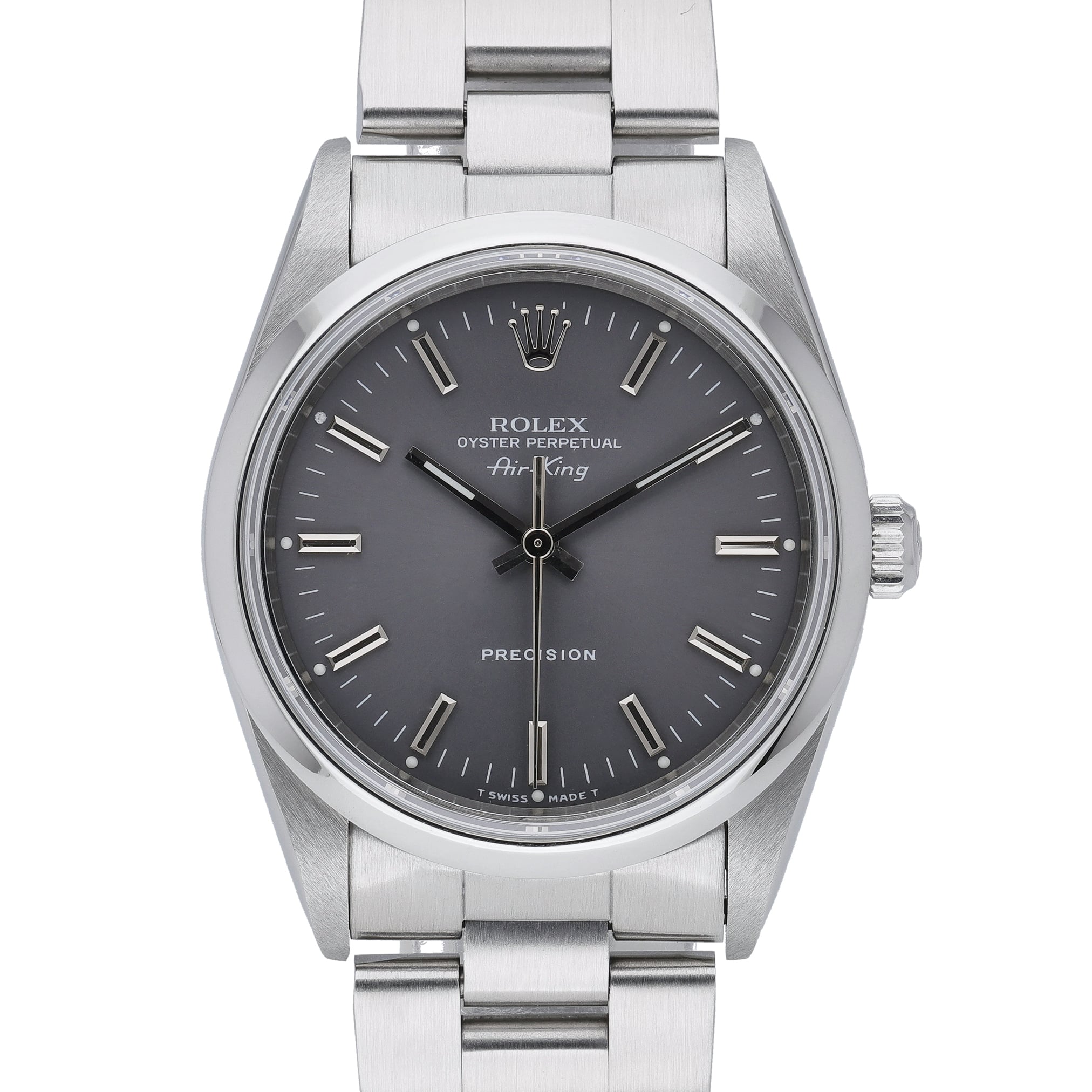 Rolex Air-King 14000 Grey Dial at Sonning Vintage Watches