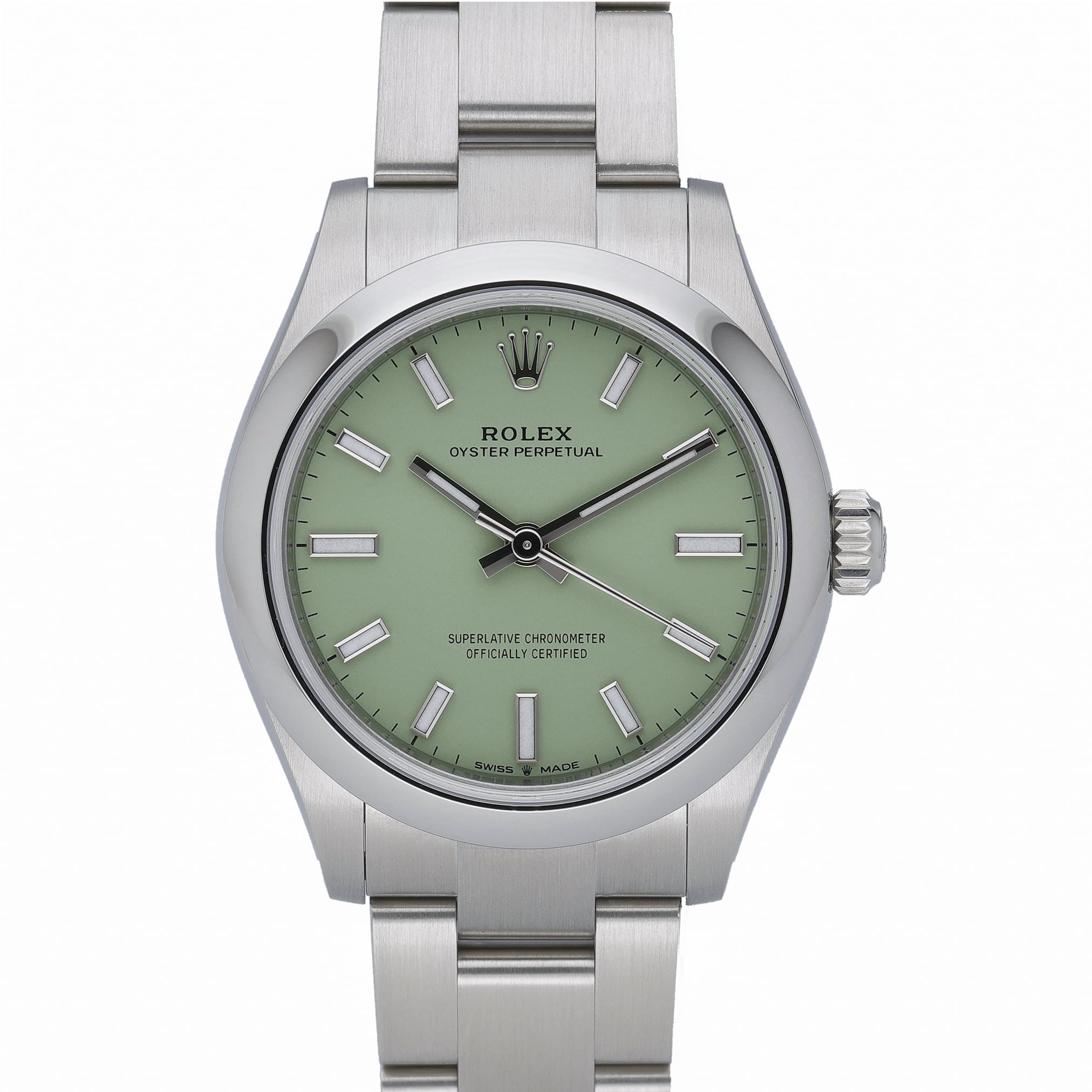 Rolex Oyster Perpetual 31 277200 Pistachio Dial at Sonning Vintage Watches