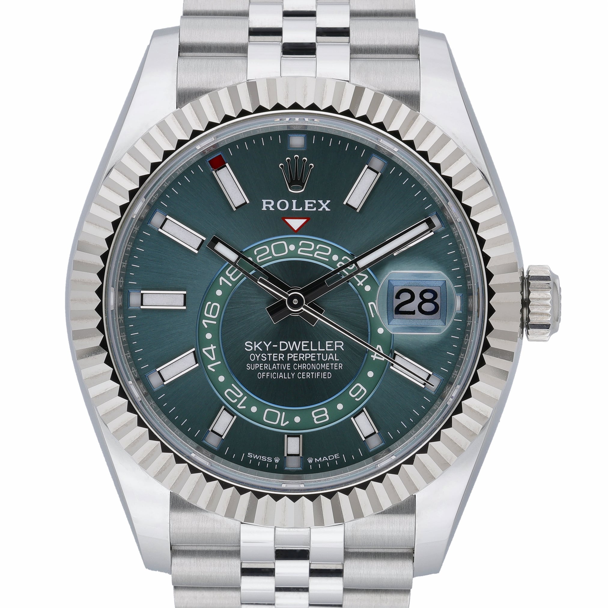 Rolex Sky-Dweller 336934 Green Dial at Sonning Vintage Watches