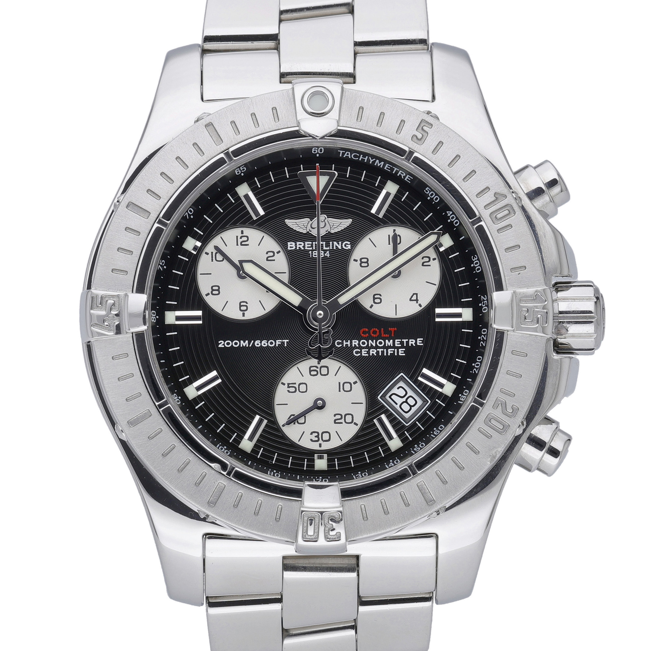 Breitling Colt A73380 Black Dial at Sonning Vintage Watches