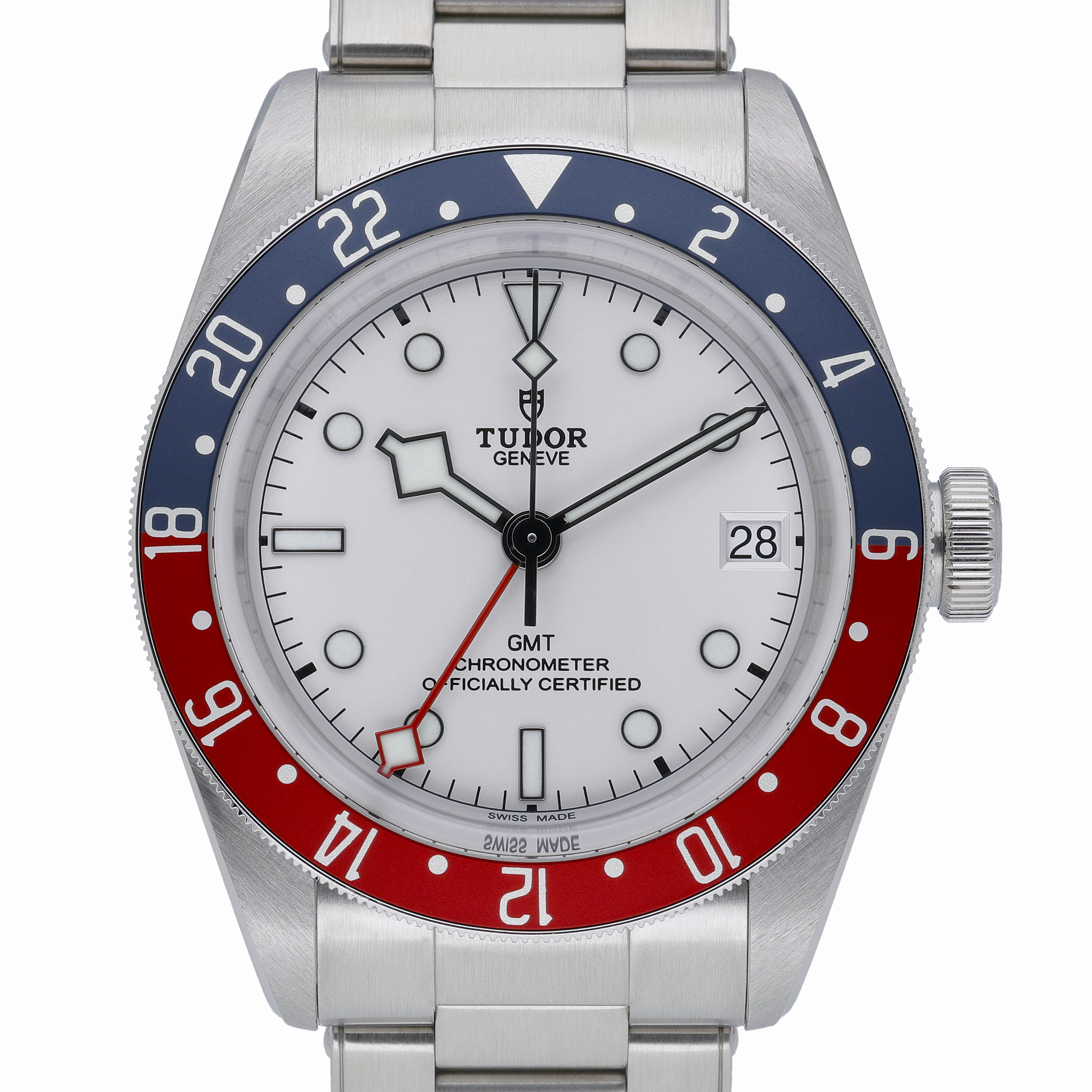 Tudor Black Bay Gmt 79830RB White Dial at Sonning Vintage Watches