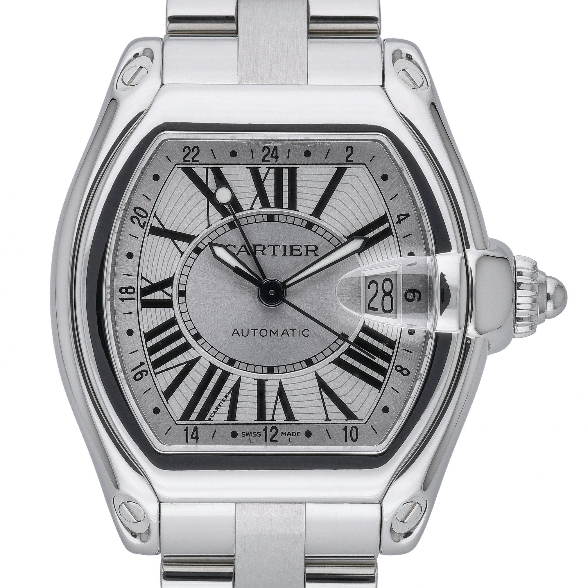 Cartier Roadster 2722 Silver Dial at Sonning Vintage Watches