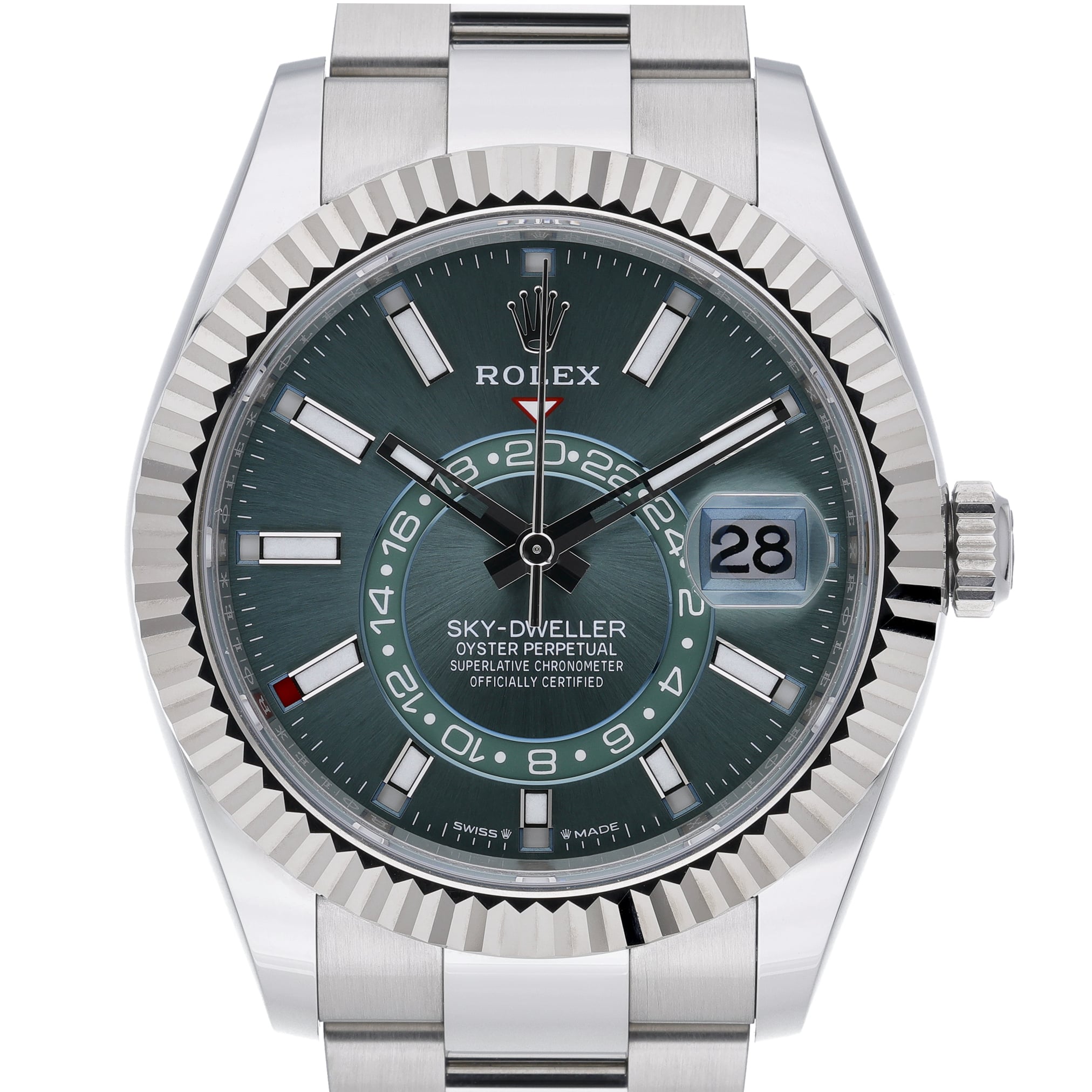 Rolex Sky-Dweller 336934 Green Dial at Sonning Vintage Watches