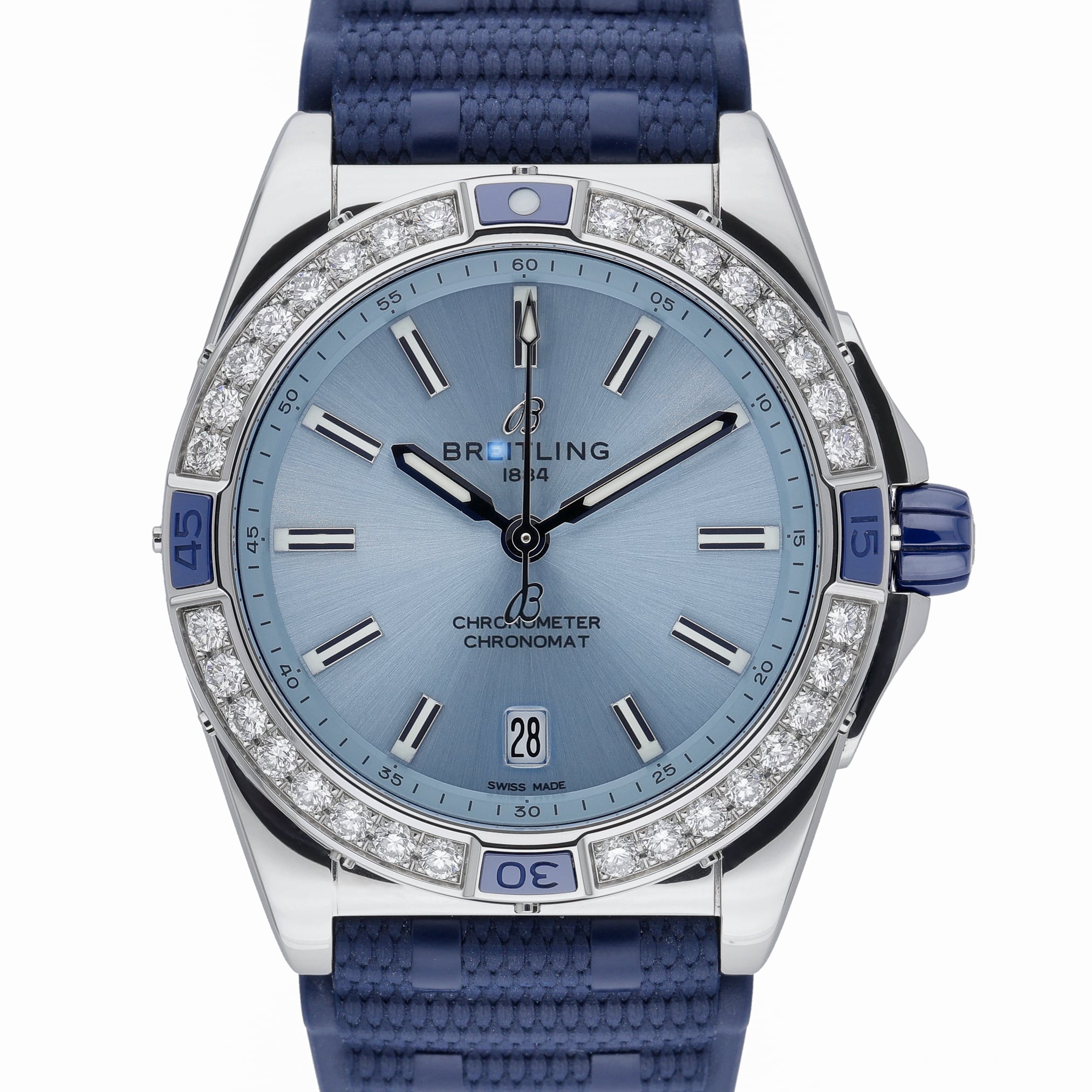 Breitling Chronomat 38 A17356 Blue Dial at Sonning Vintage Watches