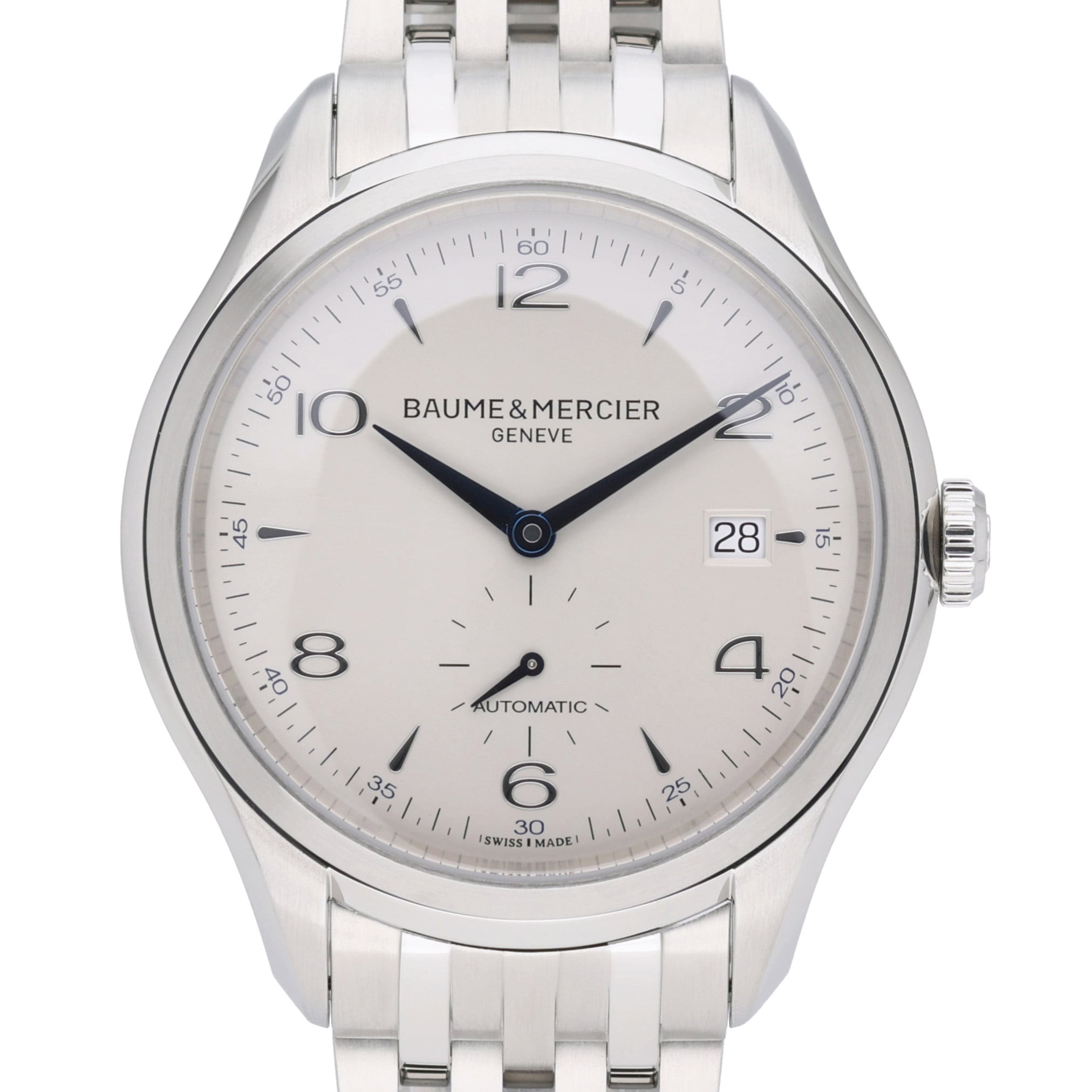 Baume & Mercier Clifton BMMOA10099 Silver Dial at Sonning Vintage Watches
