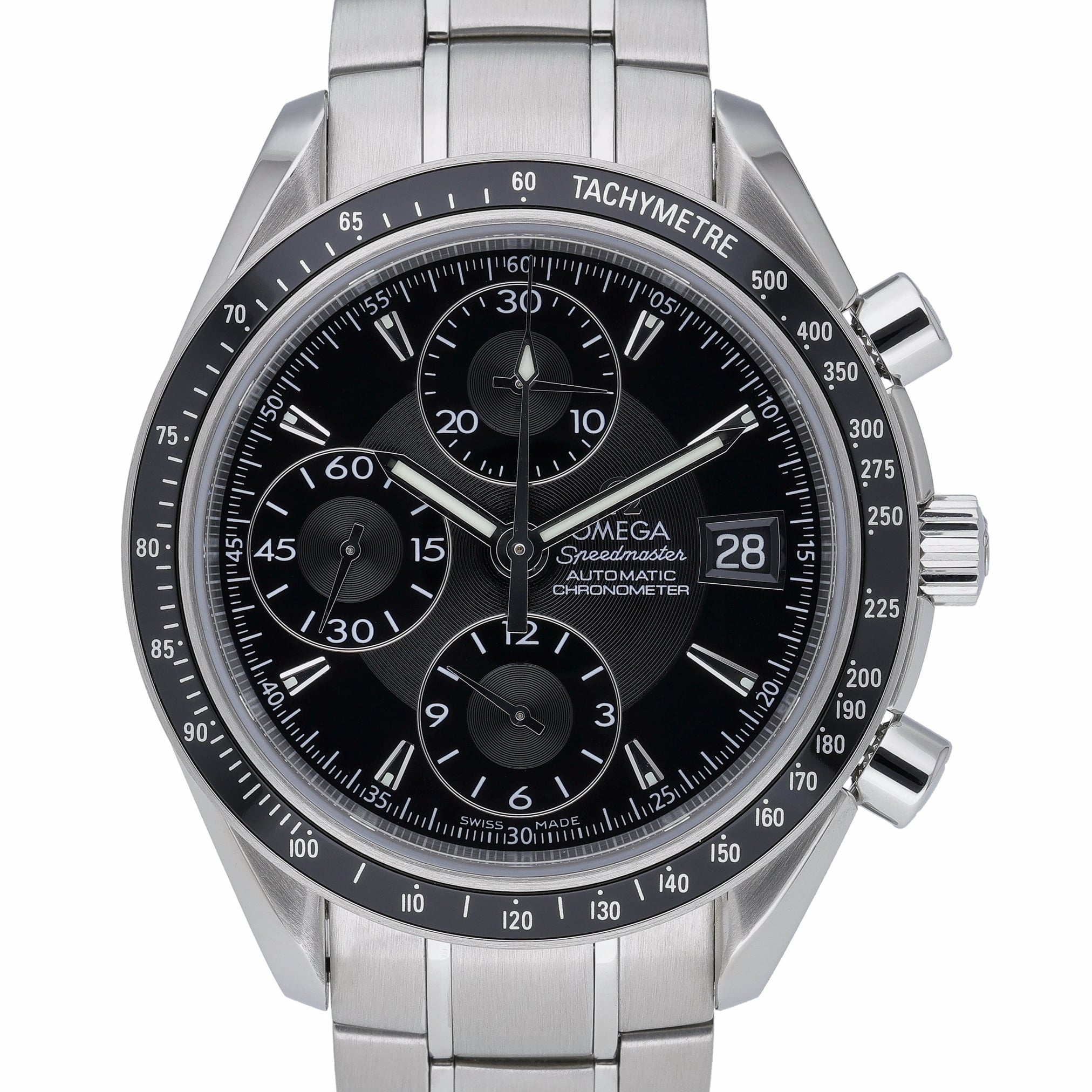 Omega Speedmaster Date 32105000 Black Dial at Sonning Vintage Watches