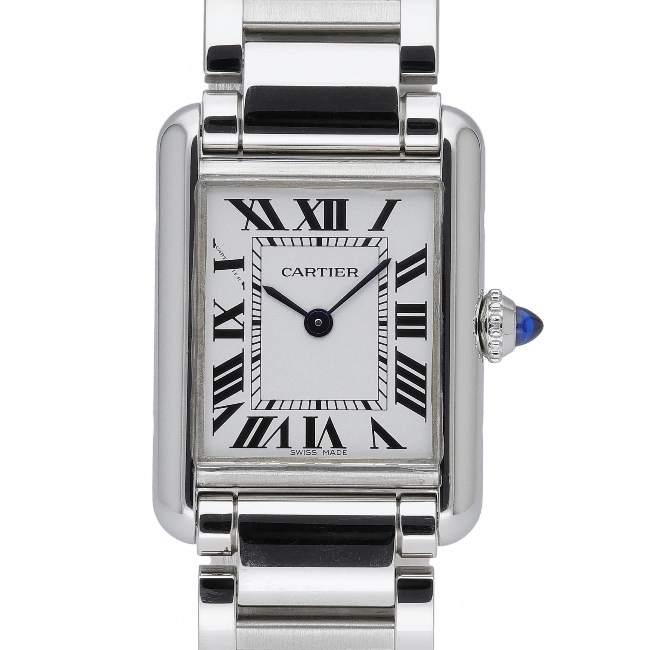 Cartier Tank WSTA0051 White Dial at Sonning Vintage Watches