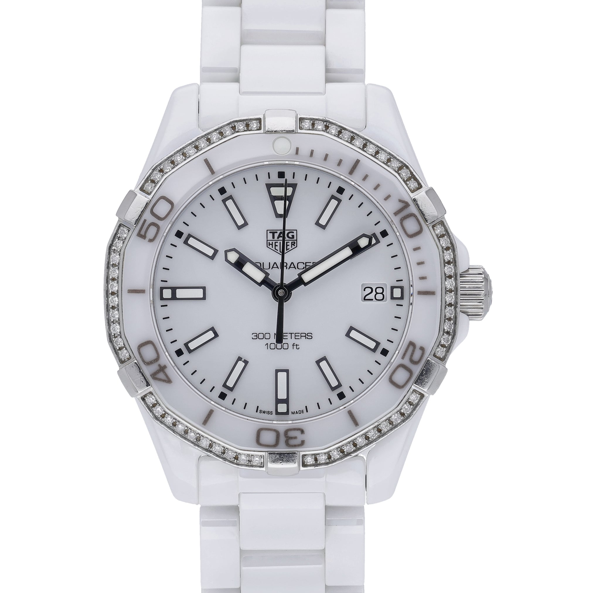 Tag Heuer Aquaracer Lady WAY1396 White Dial at Sonning Vintage Watches