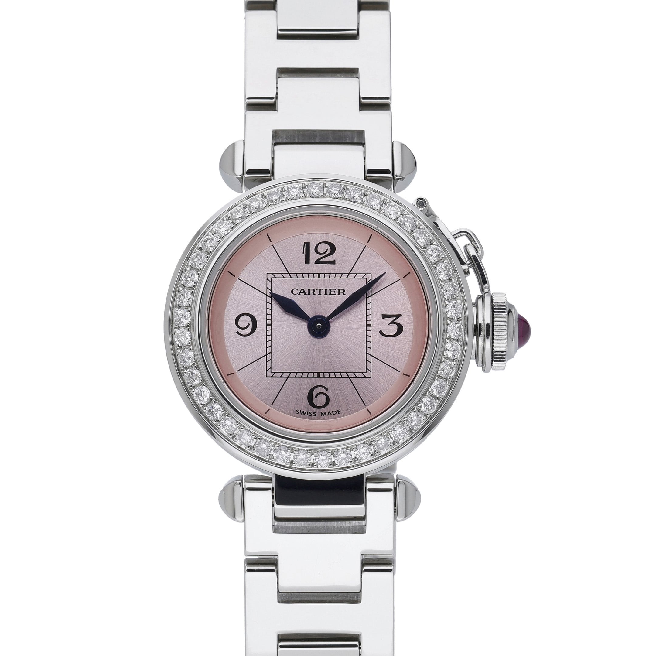 Cartier Pasha 2973 Pink Dial at Sonning Vintage Watches