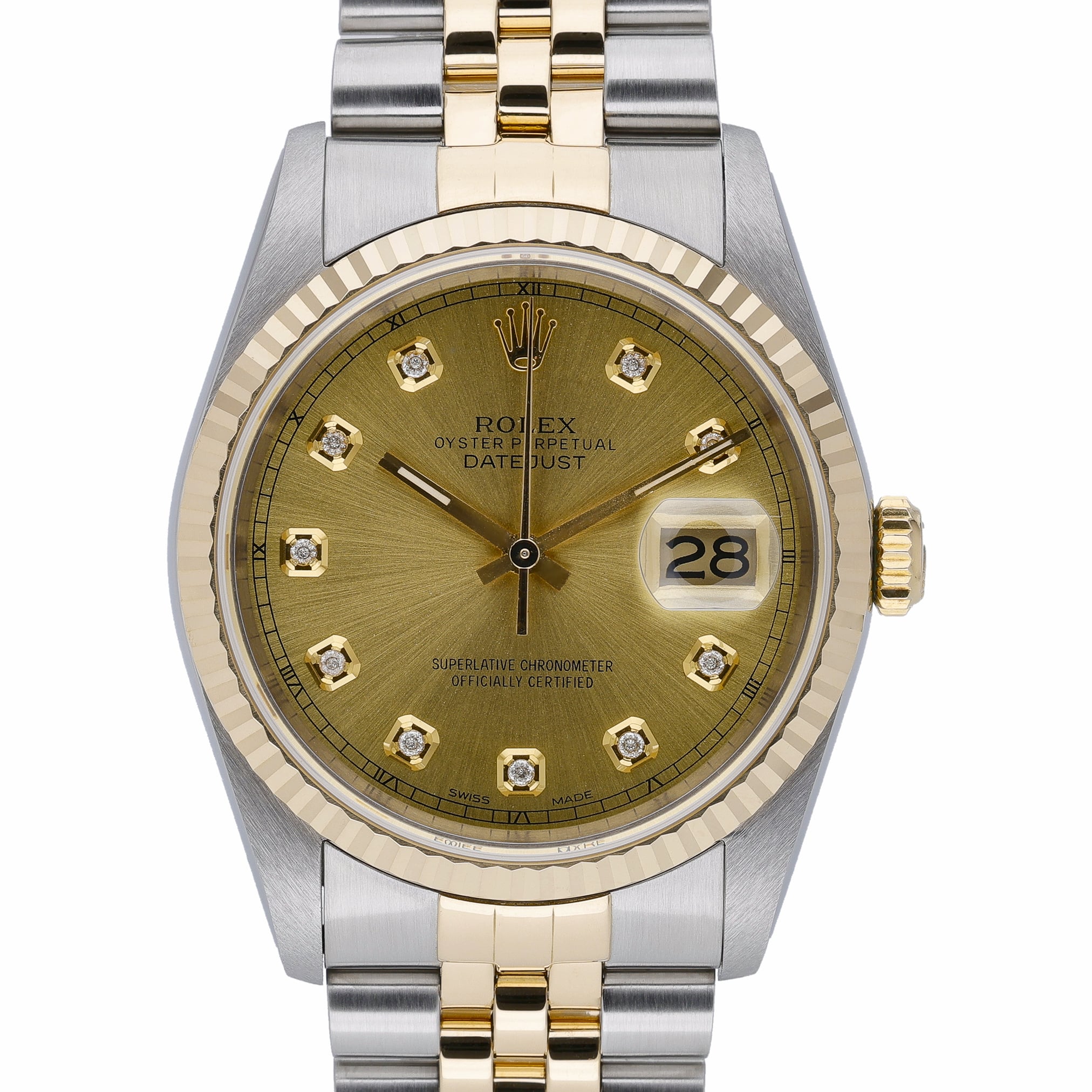 Rolex Datejust 16233 Champagne Dial at Sonning Vintage Watches