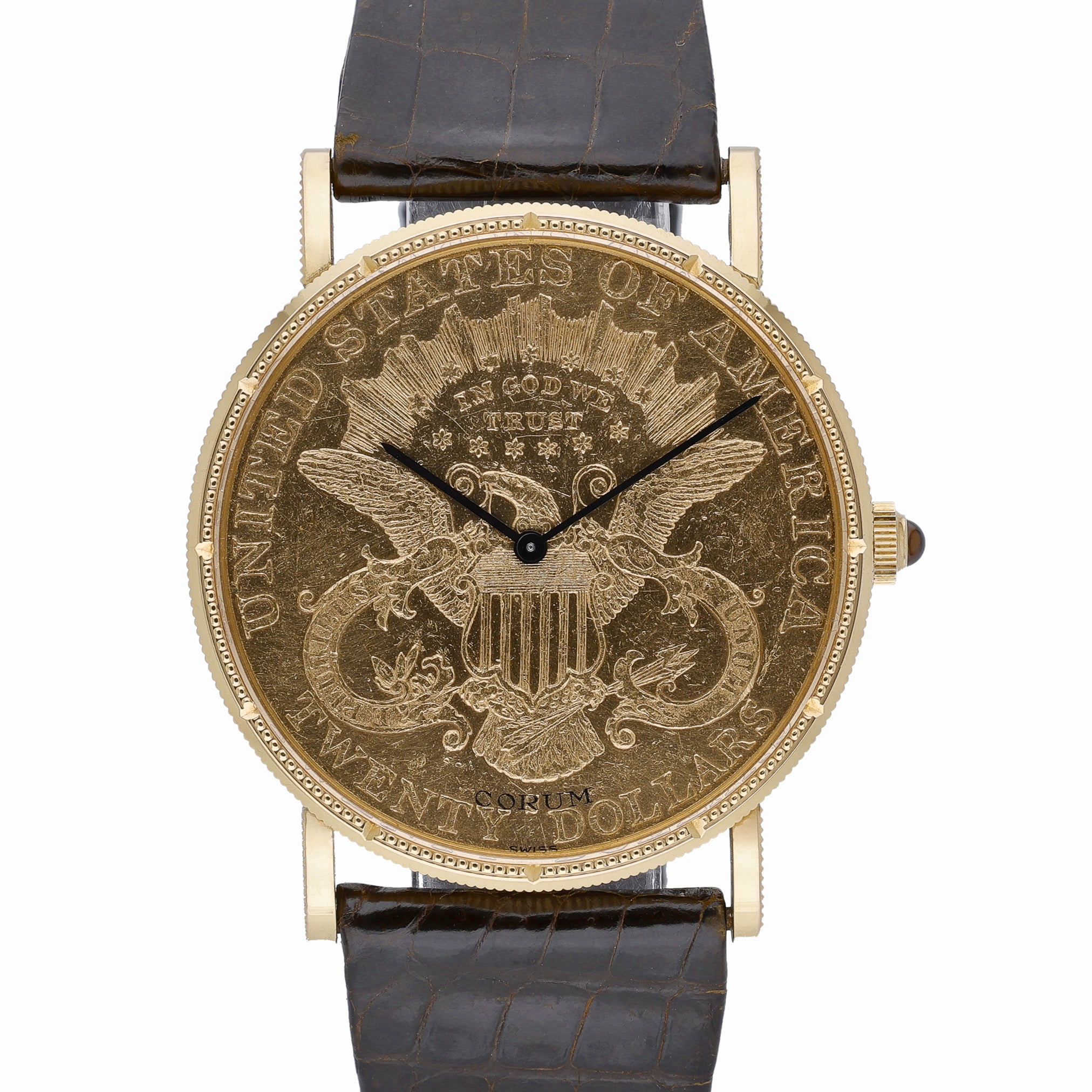 Corum Coin Watch Coin Watch Champagne Dial at Sonning Vintage Watches