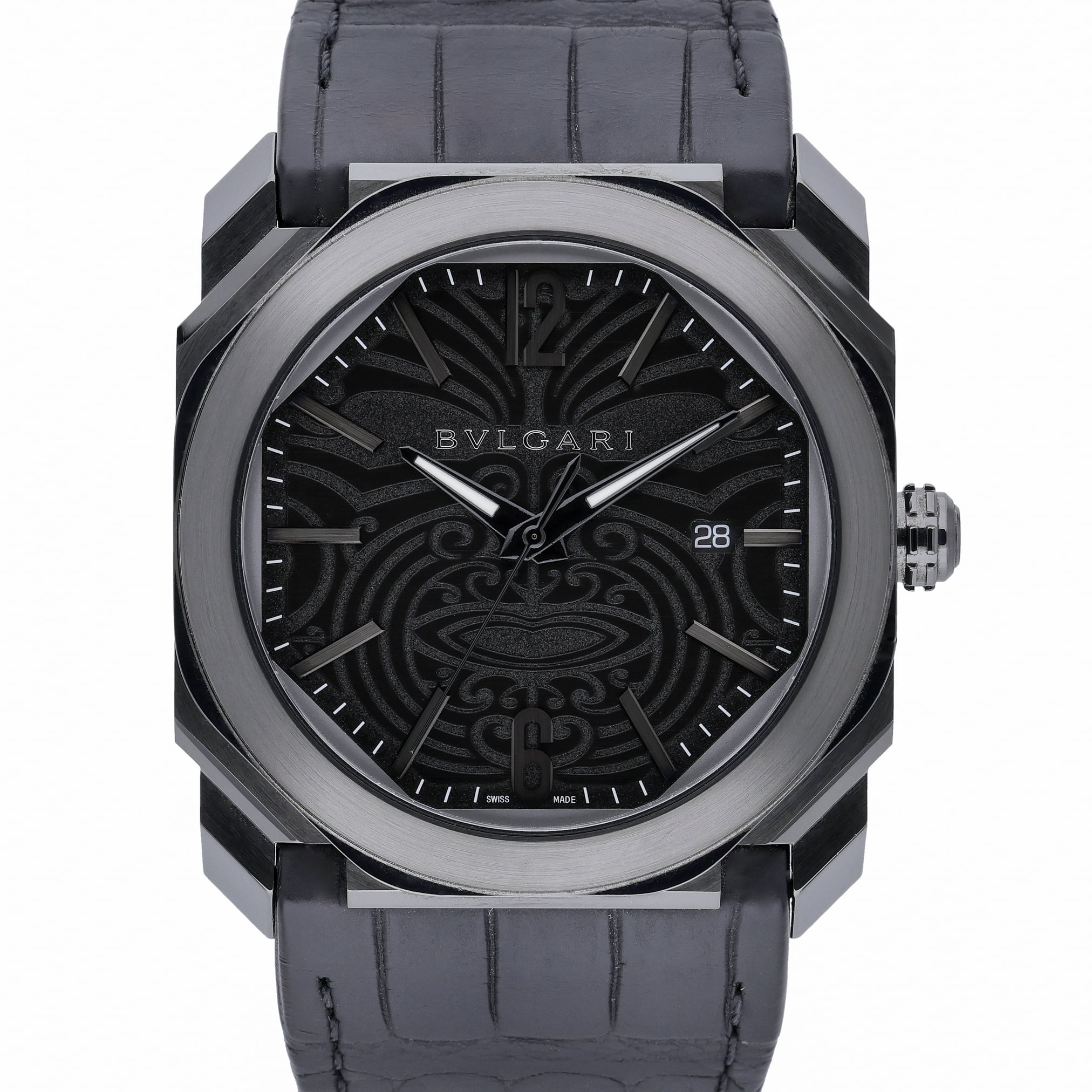 Bvlgari Octo 102249 Black Dial at Sonning Vintage Watches