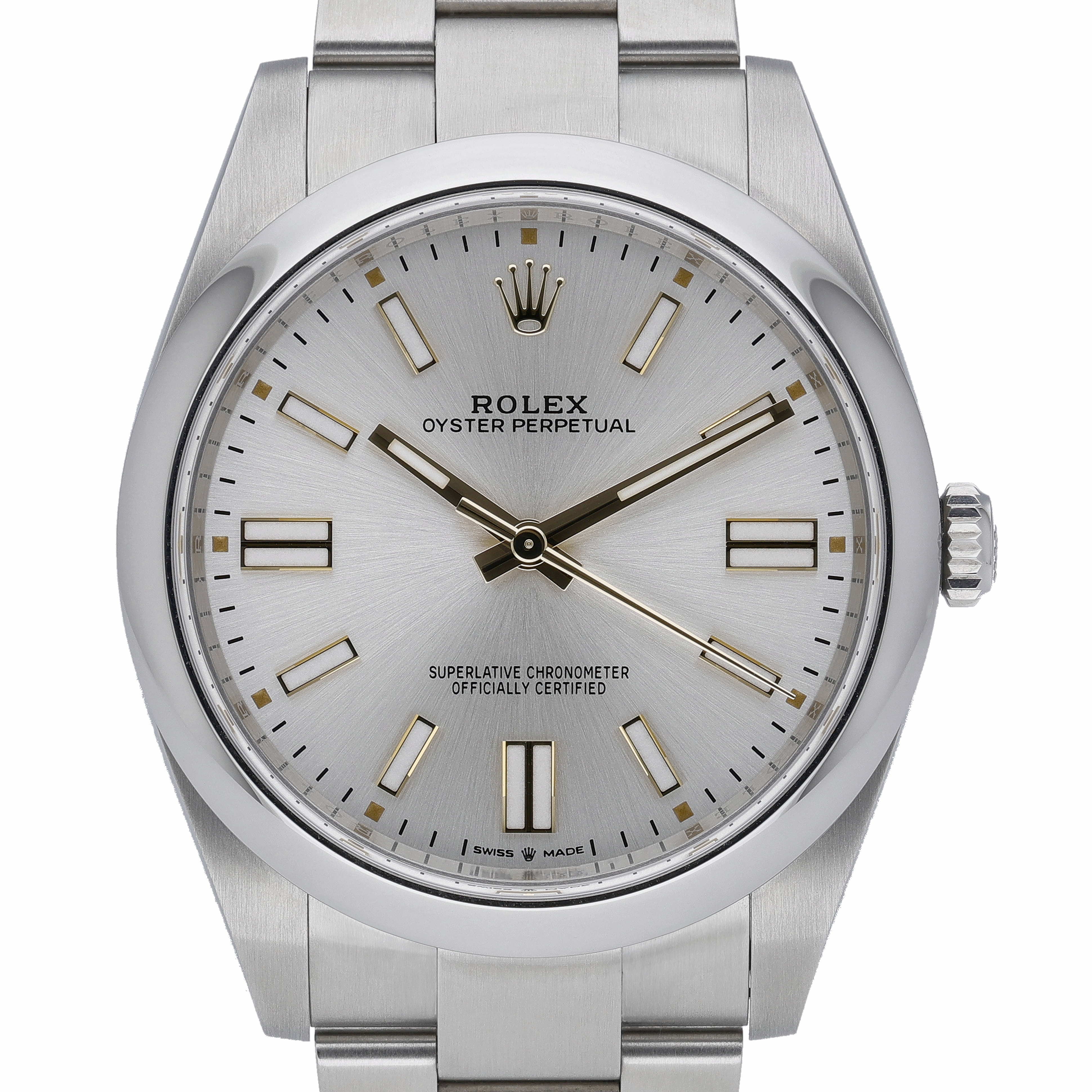 Rolex Oyster Perpetual 41 124300 Silver Dial at Sonning Vintage Watches