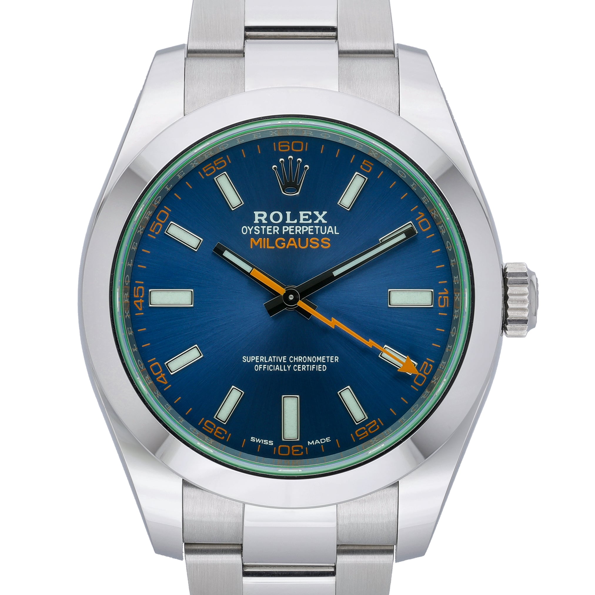 Rolex Milgauss 116400GV Blue Dial at Sonning Vintage Watches