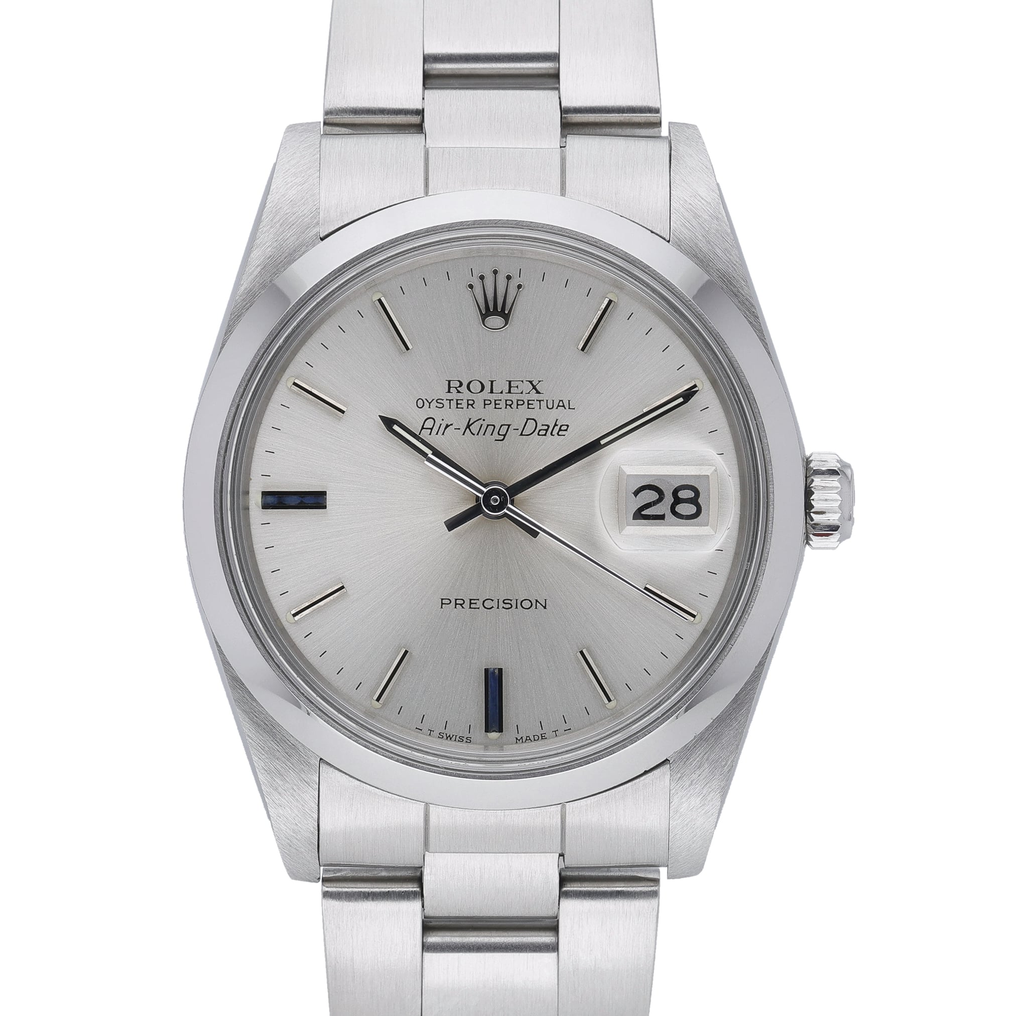 Rolex Air King Date 5700 Silver Dial at Sonning Vintage Watches