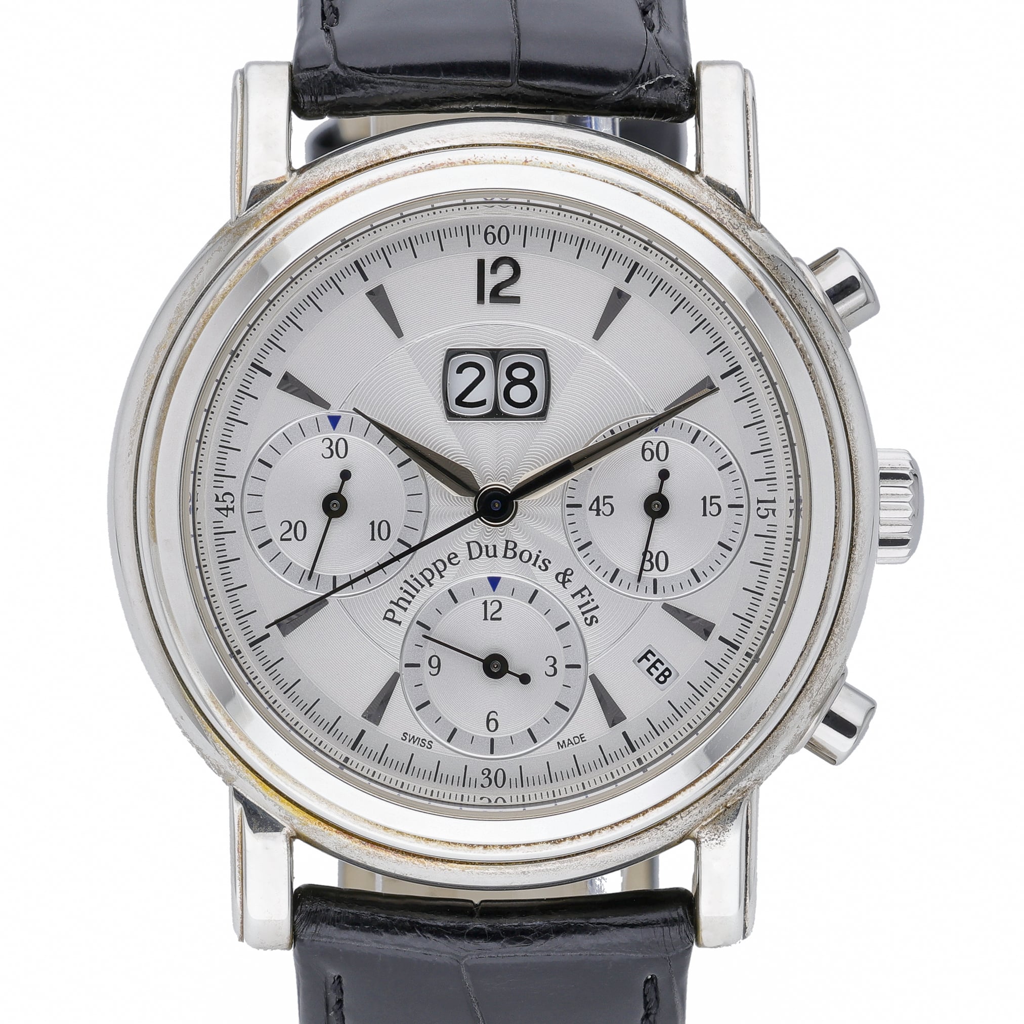 Philippe Dubois & Fils Edition Limitée Grande Date 1785 Silver Dial at Sonning Vintage Watches