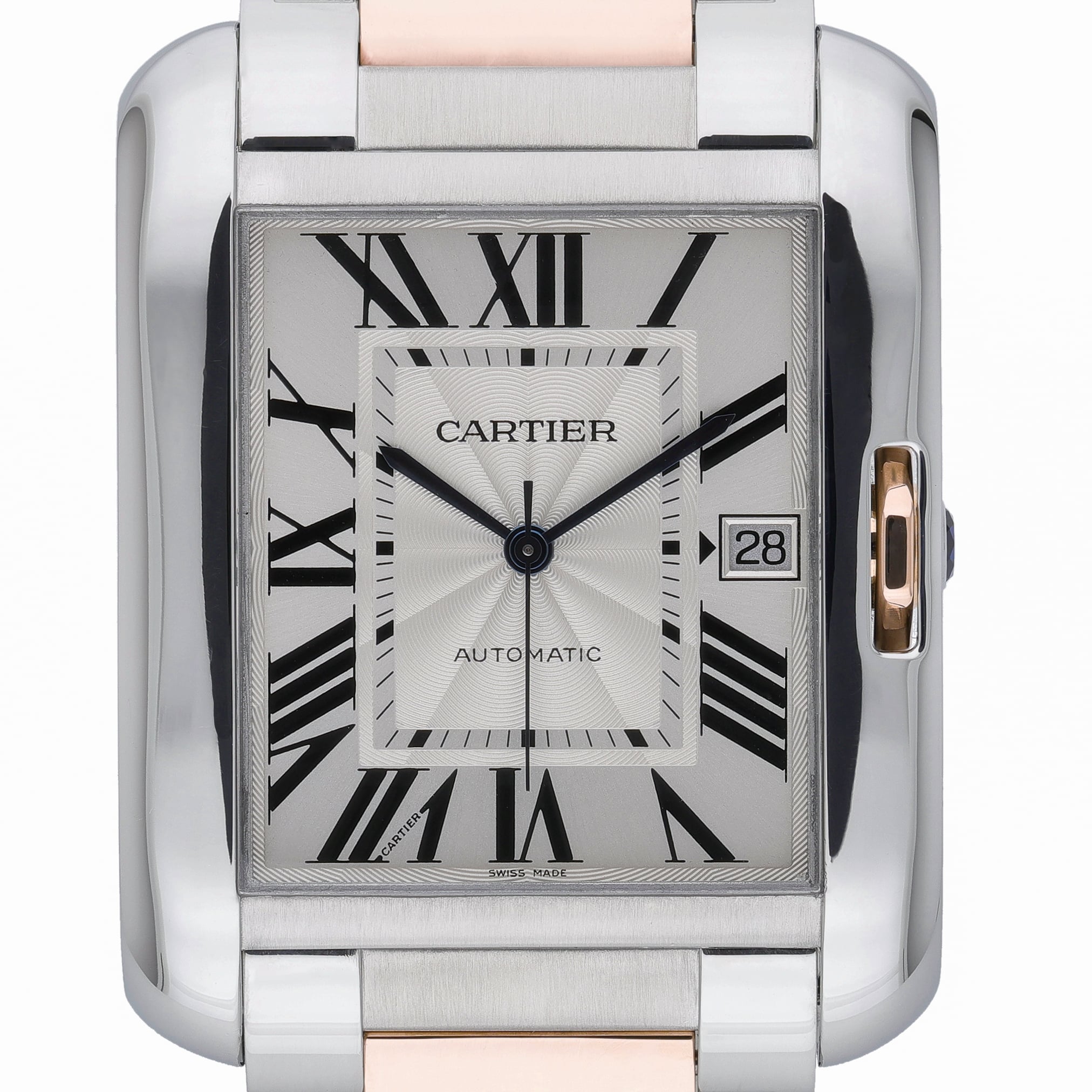 Cartier Tank Anglaise 3507 White Dial at Sonning Vintage Watches