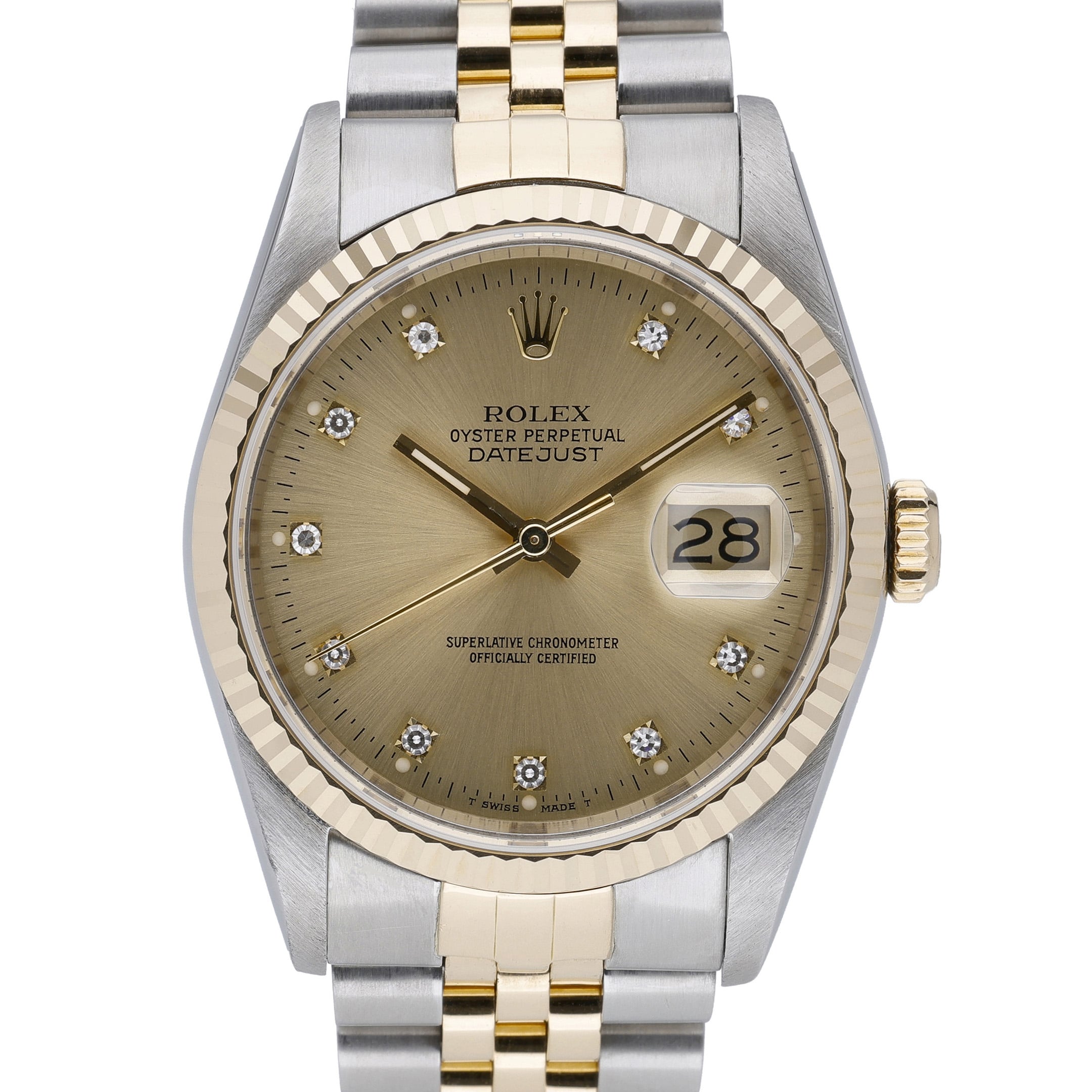 Rolex Datejust 16233 Champagne Dial at Sonning Vintage Watches
