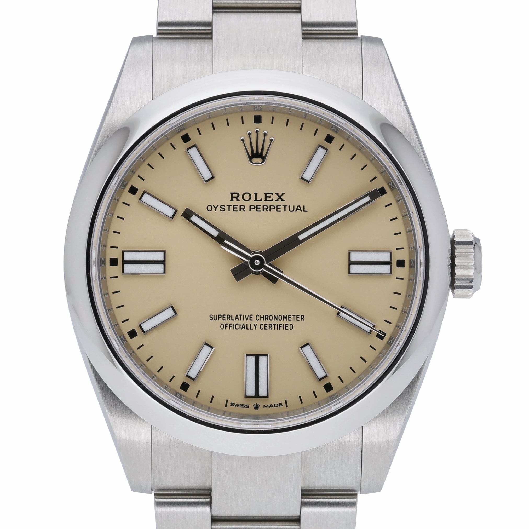 Rolex Oyster Perpetual 41 134300 Beige Dial at Sonning Vintage Watches