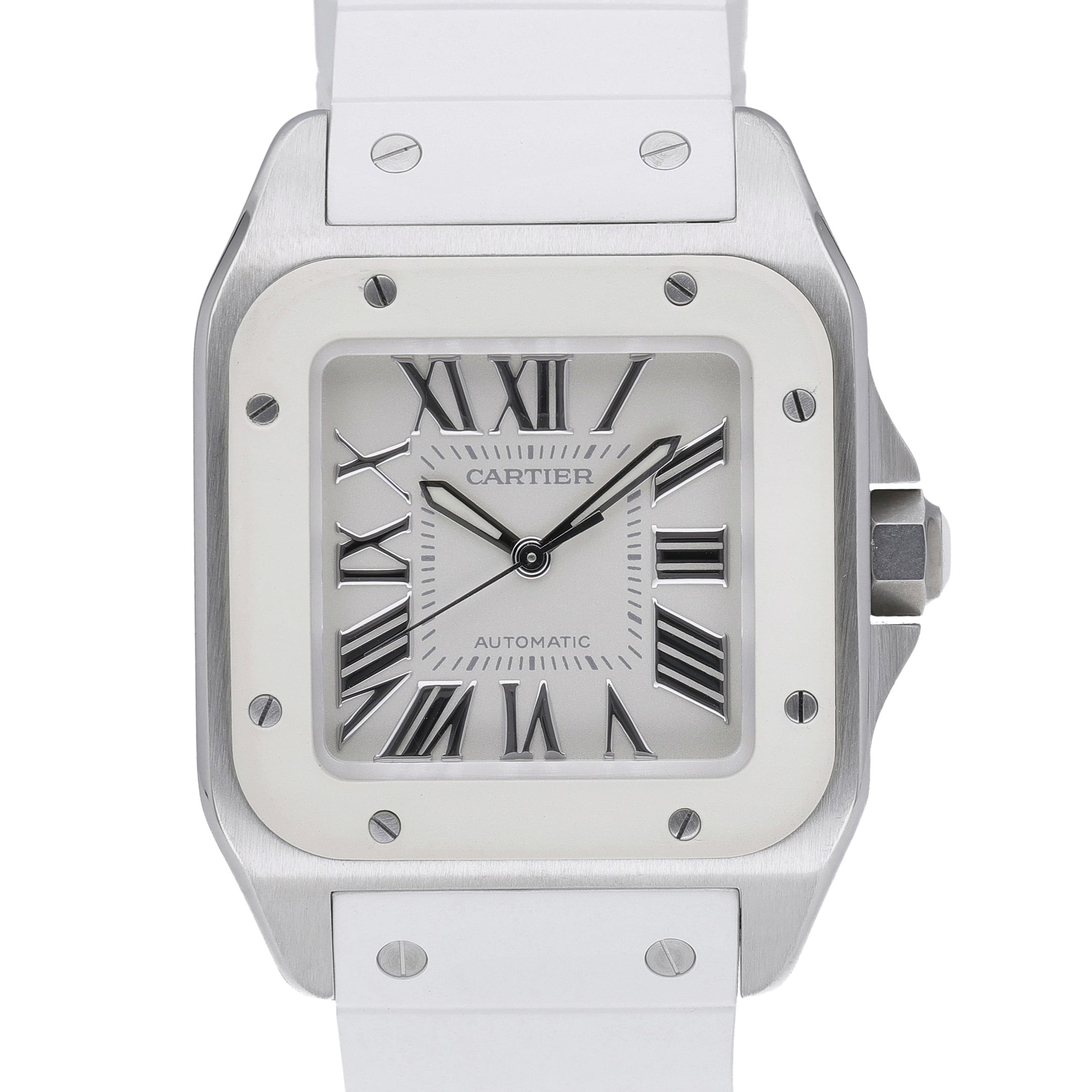 Cartier Santos 100 2878 White Dial at Sonning Vintage Watches