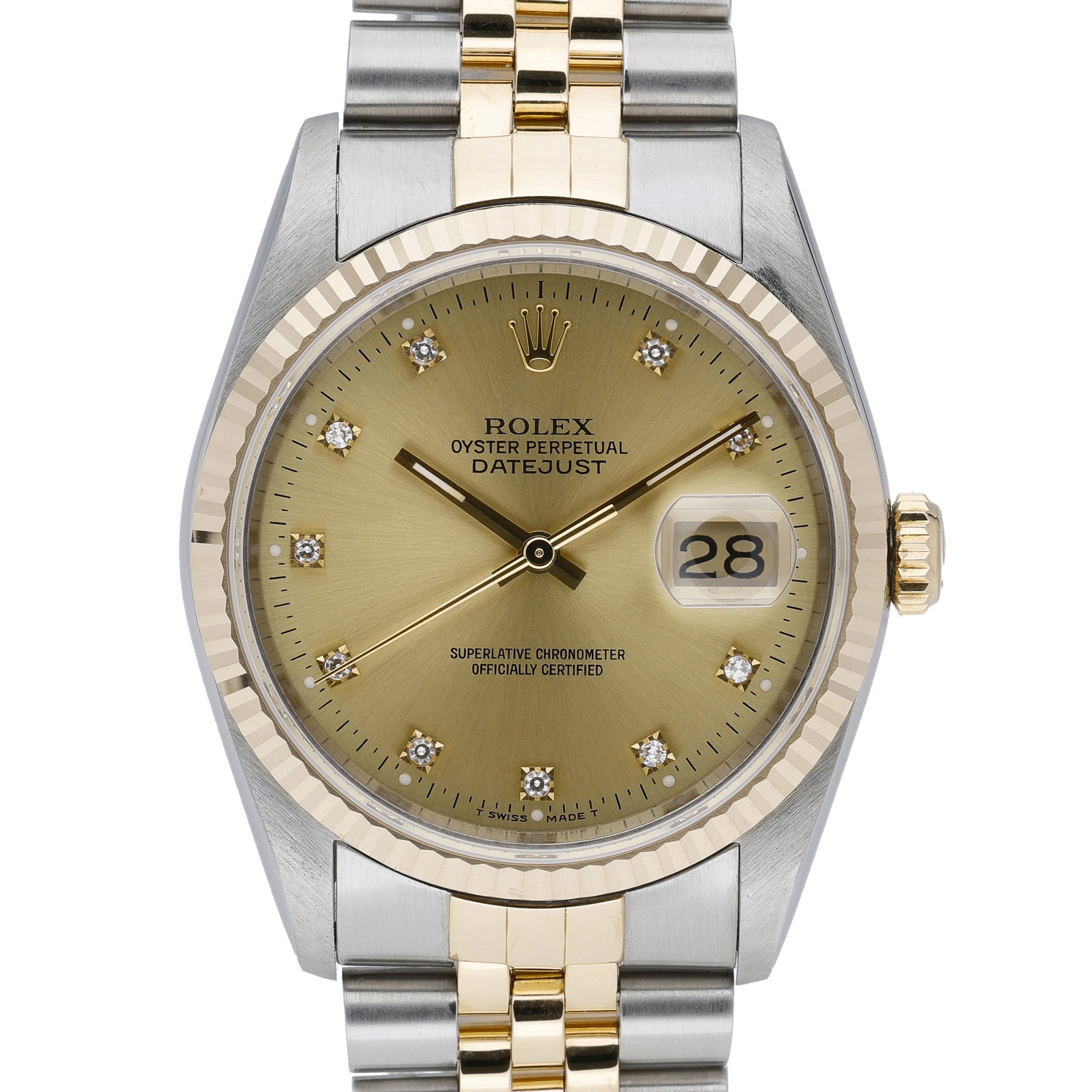 Rolex Datejust 16233 Champagne Dial at Sonning Vintage Watches