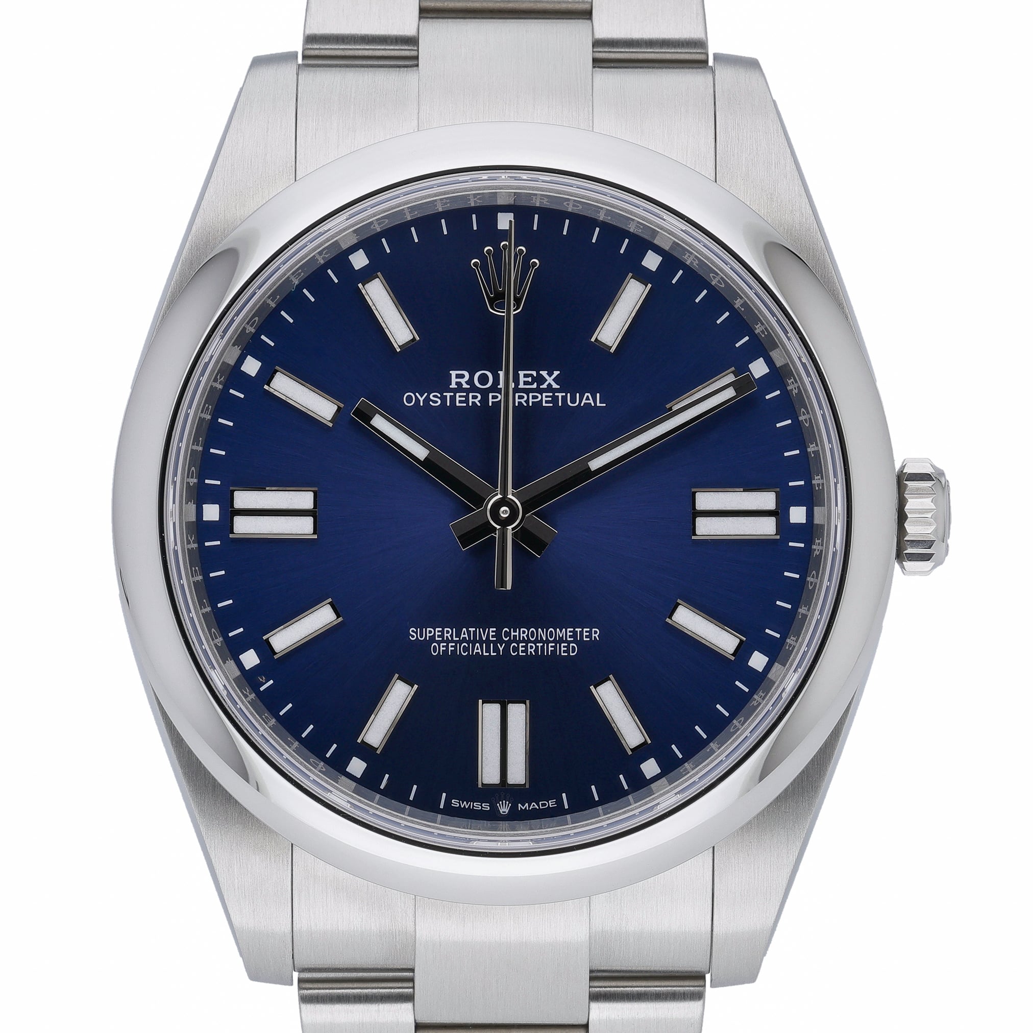 Rolex Oyster Perpetual 41 124300 Blue Dial at Sonning Vintage Watches