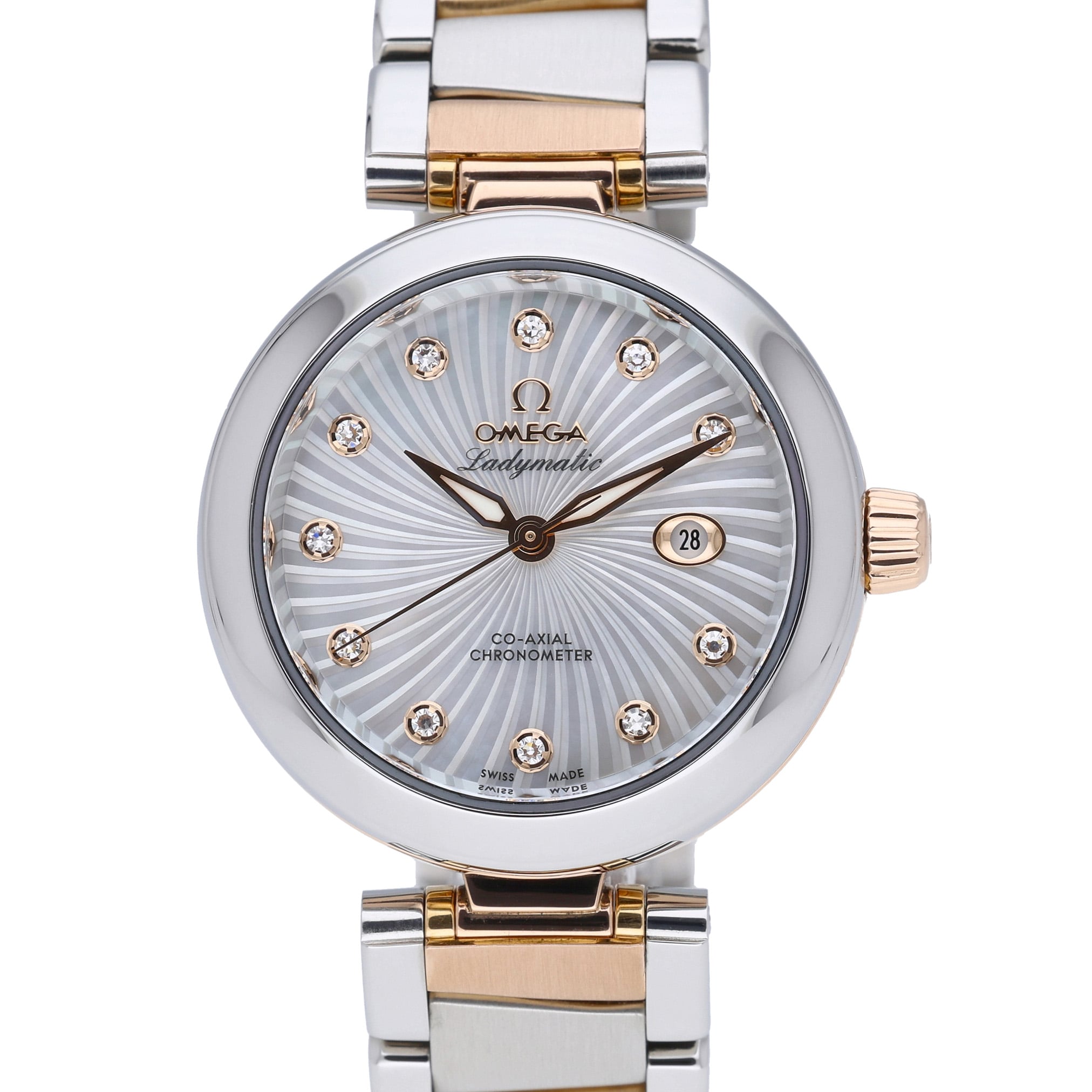 Omega De Ville Ladymatic 425 20 34 20 55 001 Mother of Pearl Dial at Sonning Vintage Watches
