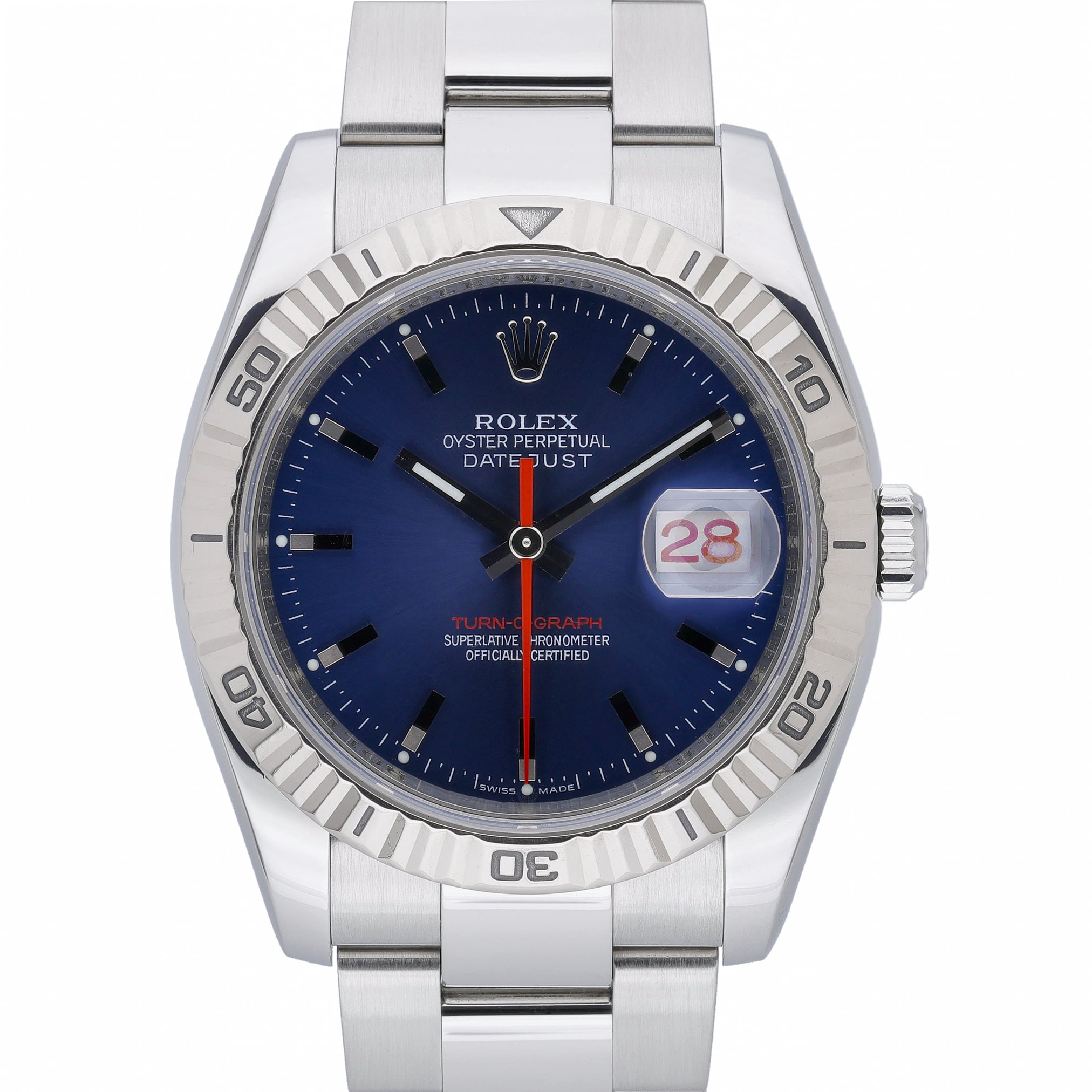 Rolex Datejust Turn-O-Graph 116264 Blue Dial at Sonning Vintage Watches