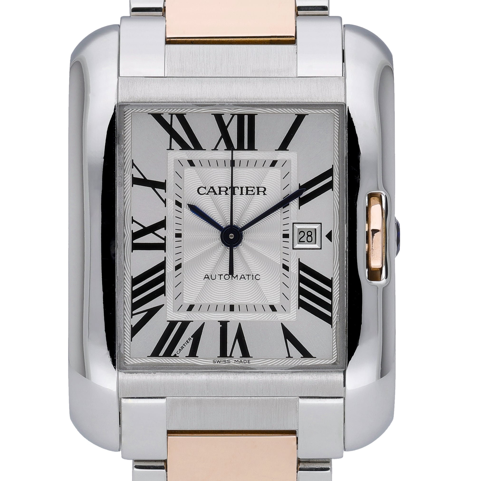 Cartier Tank Anglaise 3511 White Dial at Sonning Vintage Watches